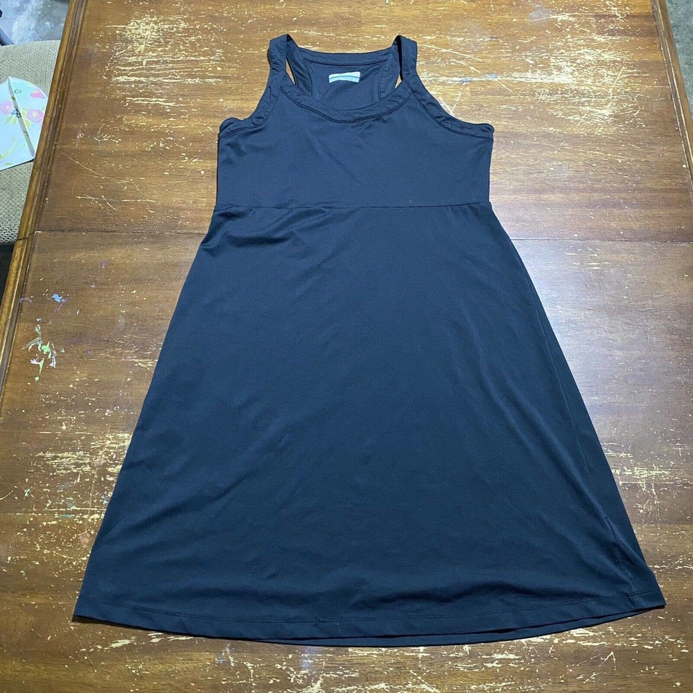 Columbia Women’s Double Spring Dress Size Large Omni-Shade UPF 50 Black Athletic
